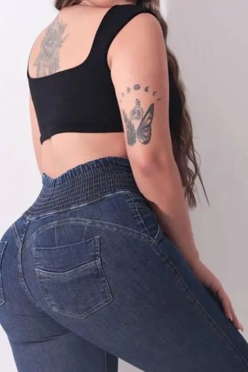 Tan Jean Shorts for Women Womens Jeans Casual Mid Waist Pants Trousers Pockets Classic Denim Jeans-curvy-faja
