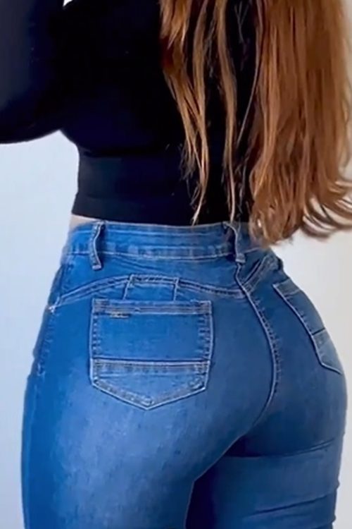 Jeans With Shape Belt（Pre-Sale）