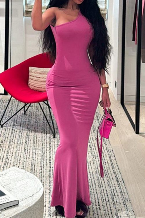 One shoulder dress