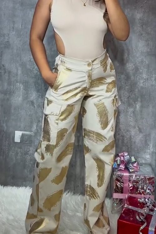 Metallic Loose Trousers