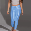 Skinny Metallic White Pant