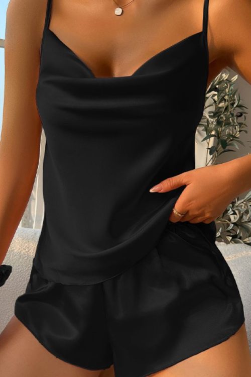 Silk Three-Piece Loungewear Set