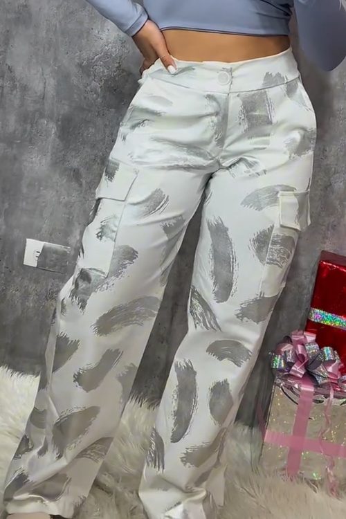 Metallic Loose Trousers