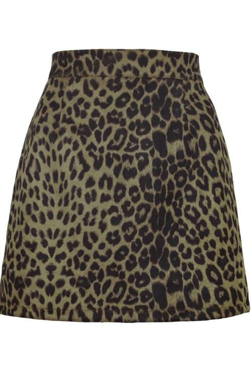 Leopard Print Sexy Hip Skirt (Pre-Sale)