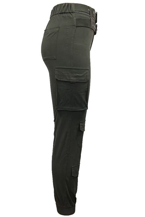 Stretched-Foot Cargo Pants