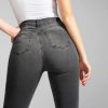 Slim fit pencil pants stretch high-rise jeans